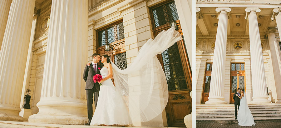 Yorkshire photographer capturing a newly wed couple's portraits 