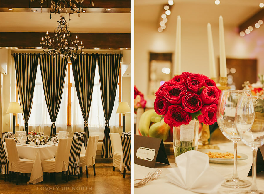 Yorkshire photographer captured the inside of a wedding decorated venue
